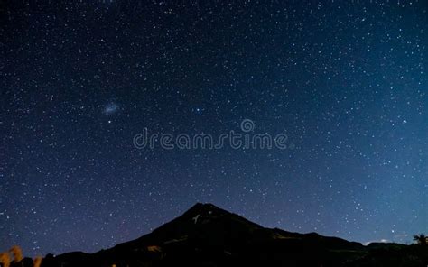 Beautiful Starry Night at the High Mountain Stock Photo - Image of ...