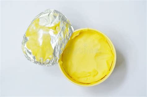 Margarine In Box Packaging On White Background Stock Photo - Image of ...