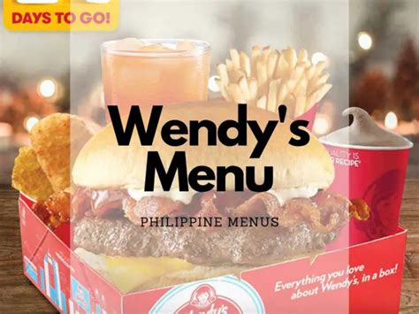 Wendy S Menu Philippines 2024 — Philippine Menus