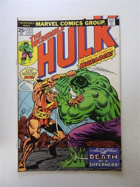 The Incredible Hulk 177 1974 VF Condition MVS Intact Comic Books