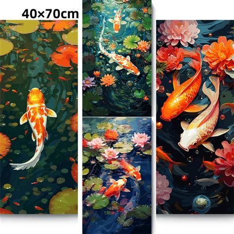 DROFE Paint By Numbers Carp Digital Oil Painting Coloring