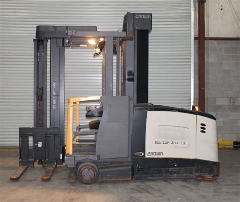 2007 CROWN TSP 6000 SERIES VERY NARROW AISLE SWING REACH TRUCK TURRET