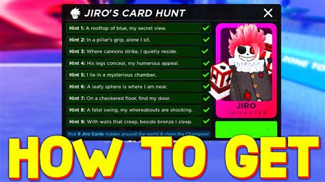 How To Get All 9 Jiro Card Locations In Death Ball Roblox Youtube