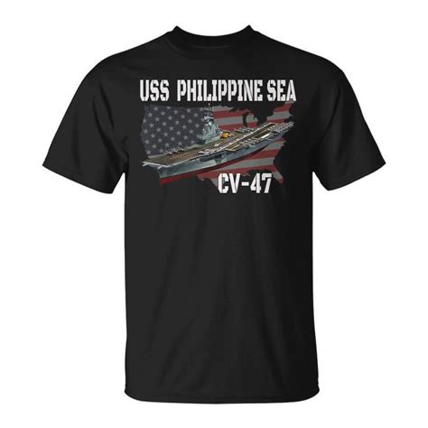 Uss Philippine Sea Cv 47 Aircraft Carrier Veterans Day T Shirt Seseable