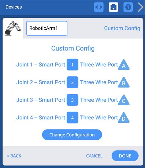 Configuring The VEX V5 Workcell In VEXcode V5 VEX Library