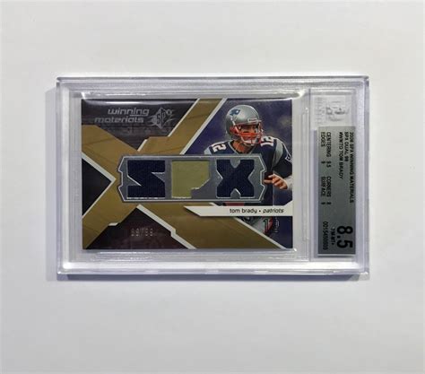 Spx Winning Materials Dual Tom Brady Bgs W Subs