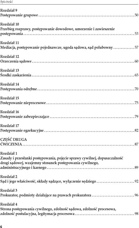 Post Powanie Cywilne Testy Wiczenia Diagramy Pawe Cioch Edyta