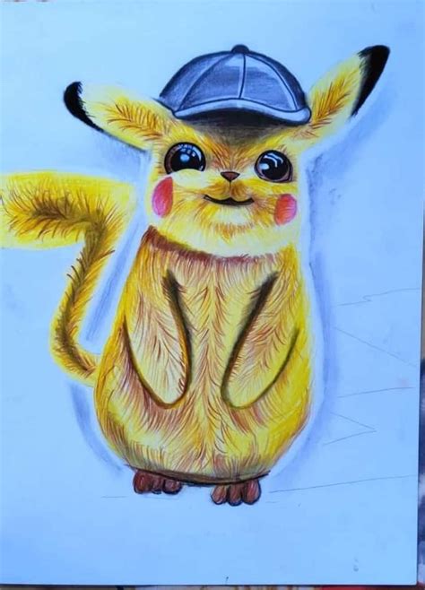 Pikachu Pencil Colour Drawing Colorful Drawings Pikachu Drawings