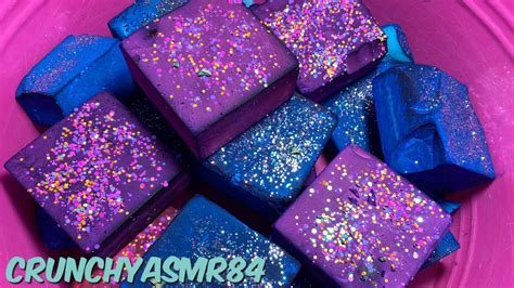 Dyed Blue Purple Gym Chalk Blocks Oddly Satisfying Sleep Aid