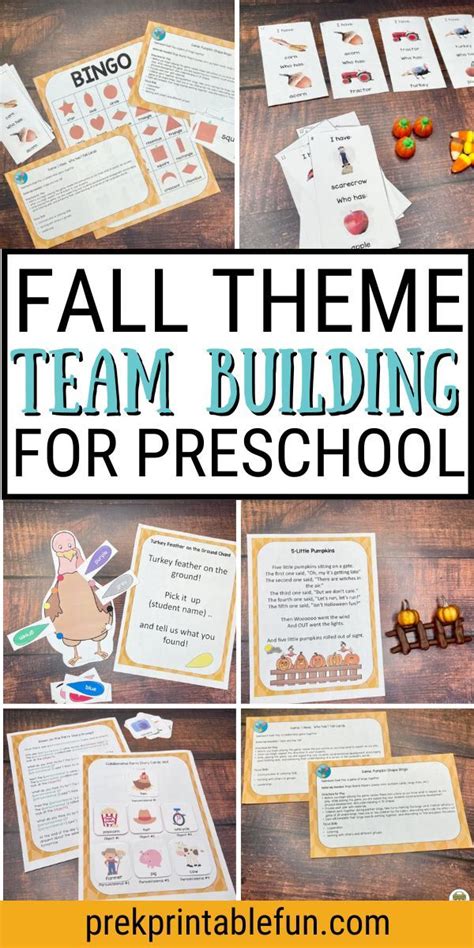 Fall Team Building Activities For Preschoolers In 2022 Preschool