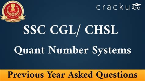 Top 10 SSC CGL CHSL Number Systems Asked Questions YouTube