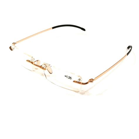 Buy Premium Lightweight Slim Rimless Reading Glasses Online In India Glasses India Online