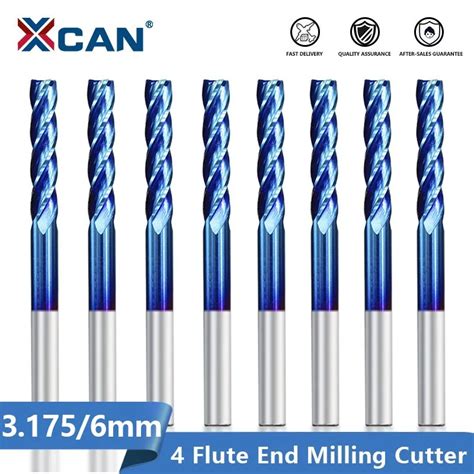 Xcan Hartmetall Fr Ser Fl Te Cnc Router Bit Mm Schaft Flache