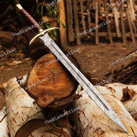 Real Damascus Steel Sword Viking Swords Battle Swords Full - Etsy