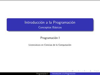 Intro Programacion Conceptos Ppt