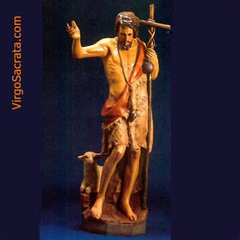 Realistic St-John the Baptist Statue with Staff & Sheep 60 Inch High