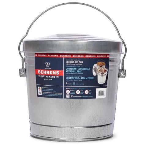 Behrens 6 Gallon Locking Lid Bucket Blains Farm And Fleet