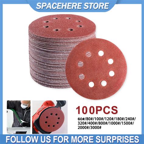 Babeduo Pieces Sanding Discs Inch Holes Hook And Loop Sanding