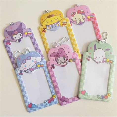 Jual PHOTOCARD HOLDER KARAKTER SANRIO KUROMI MELODY POCHA PURIN