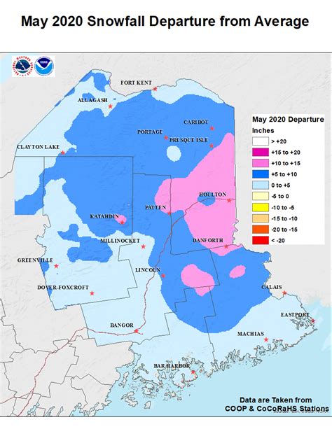 Monthly and Seasonal Snow Maps