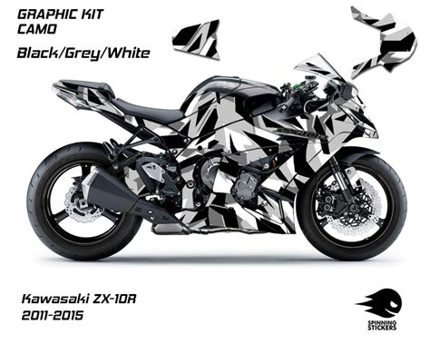 ZX-10R Graphics Kit - "CAMO" 2011-2015 - SpinningStickers