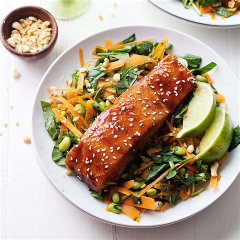 Simple Hoisin Glazed Salmon Recipe Pinch Of Yum