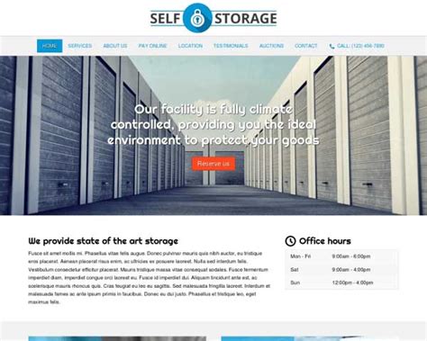 Self Storage Wordpress Theme Nexus Themes