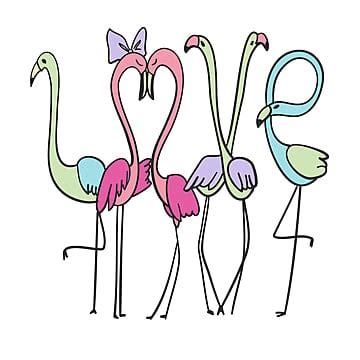 T Shirt Printing Vector Hd Images Hand Drawn Cute Flamingo For T Shirt