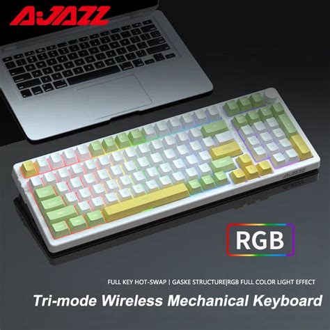 Ajazz Ak Rgb Tu Lar Bluetooth Oyun Mekanik Klavye S Cak Takas