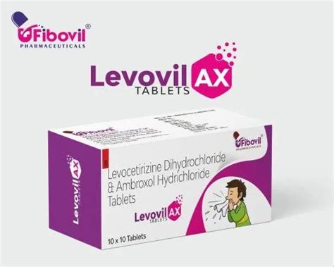 Tablet Levocetirizine Dihydrochloride Monelukast Sodium Ambroxol For