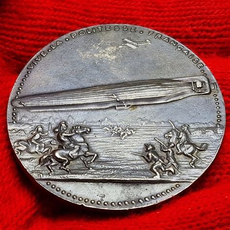 Deutschland Karl Goetz Medaille Kaiserreich Bronze Medaille Notlandung