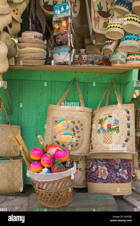 BAHAMAS, Grand Bahama Island, Lucaya: Port Lucaya Marketplace, Tourist Souvenirs Stock Photo - Alamy