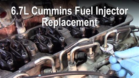 67l Cummins Fuel Injector Replacement Youtube