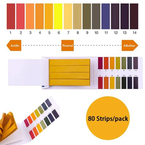 80 Strisce Professionali 1 14 Ph Litmus Paper Ph Strisce Reattive