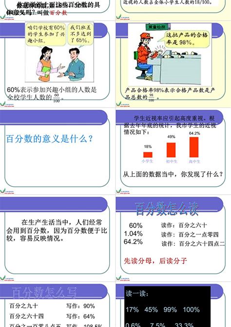 人教新课标数学六年级上册《百分数的意义和写法 6》ppt课件卡卡办公