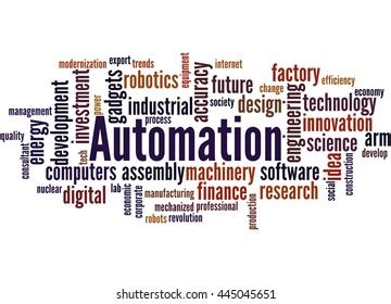 Automation Word Cloud Stock Vector Royalty Free 1155466006 Shutterstock