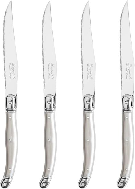 Amazon Laguiole 6 X Steak Knifes Ivory Colour Knifes Set In