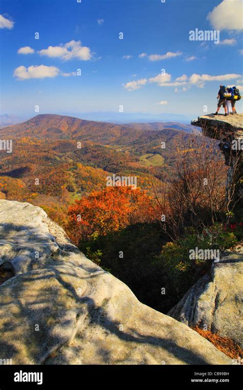 Mcafee Knob Appalachian Trail Roanoke Virginia Usa Stock Photo Alamy