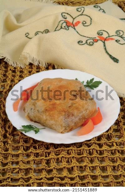 Bastila Traditional Moroccan Dish Pie Filled Stock Photo 2151451889