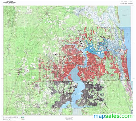 Duval County Zip Code Map