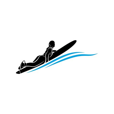 Premium Vector Surfing With Water Wave Logo Vector Template