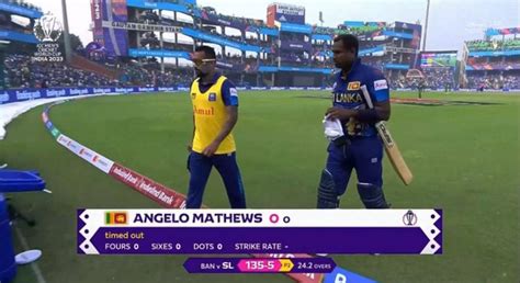 What Is Angelo Mathews Timed Out Dismissal During Ban Vs Sl Match Of