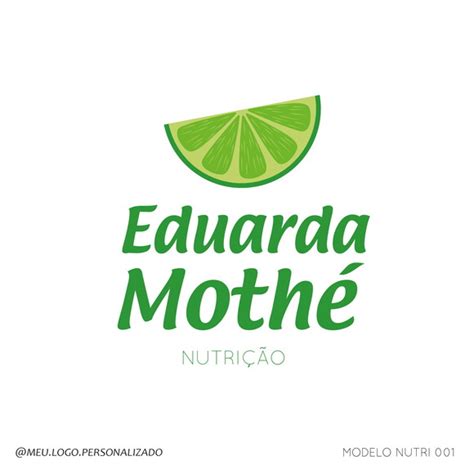 LOGOTIPO MODELO NUTRICIONISTA 001 Elo7 Produtos Especiais