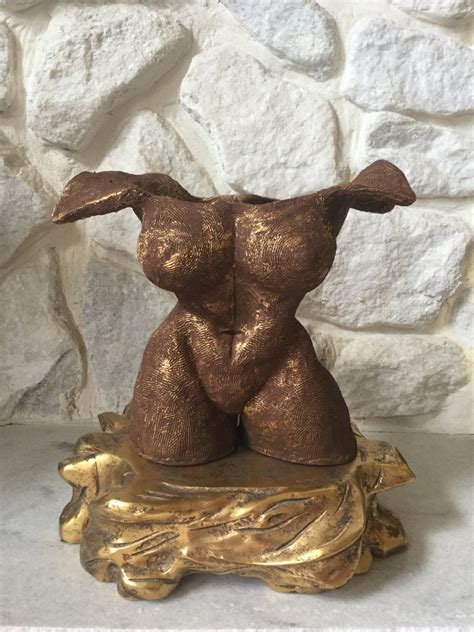 Female Nude Flower Body Pot Etsy