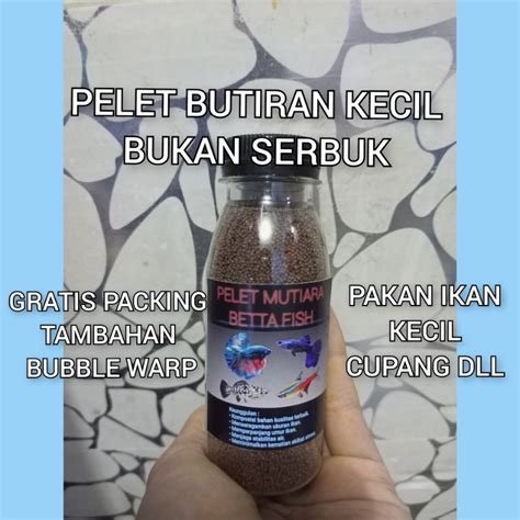 Jual Pelet Mutiara Betta Fish Pelet Ikan Kecil Pelet Ikan Hias