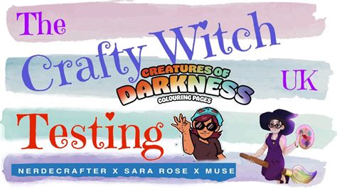 Testing Nerdecrafter Creatures Of Darkness Colouring Kit