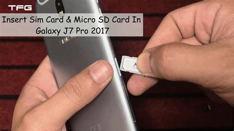 How To Insert Sim Card Micro Sd Card In Galaxy J Pro