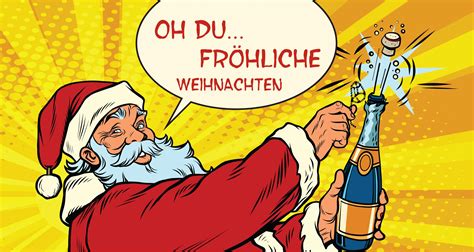 Comic Weihnachts Gru Karte Mit Weihnachtsmann