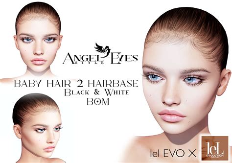 NEW Angel Eyes BABY HAIR 2 Hairbase Lelutka EvoX CREDIT Flickr