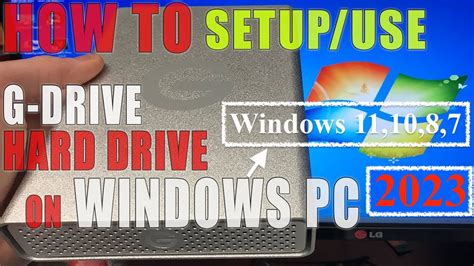 Setup G-Drive USB External Hard Drive On WINDOWS PC How To FIX Not Showing Up G-Technology Tb ...